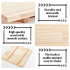 Wooden Clay Board Mat Mud Board WOOD-WH0030-68-4