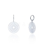 Brass Hoop Dangle Earrings WG5E99C-01-1