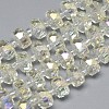 Electroplate Glass Beads Strands EGLA-Q083-8mm-D11-1
