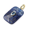 Natural Lapis Lazuli Faceted Pendants G-B186-01G-04-2