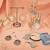 DIY Wood Pendant Drop Earring Making Kit DIY-SZ0007-36-5