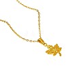304 Stainless Steel Maple Leaf Pendant Necklaces for Women WG7180D-02-5