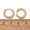 Ion Plating(IP) 304 Stainless Steel Grooved Hoop Earrings EJEW-M218-01A-G-5
