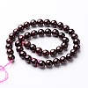 Round Natural Garnet Beads Strands G-D751-10mm-5