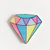 Acrylic Safety Brooches JEWB-WH0001-22-1