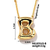 Simple and stylish copper pendant necklace with 26 English letters GF2554-2-1