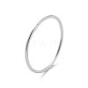 925 Sterling Silver Plain Band Rings For Women RJEW-S006-03S-1