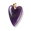 Natural Amethyst Pendants G-E570-01G-05-2