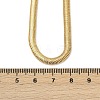 4mm Brass Flat Snake Chain Necklaces KK-F891-21G-3