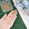   64Pcs 8 Style Brass Earring Hooks KK-PH0005-93-3