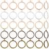 Alloy Open Back Bezel Pendants FIND-WH0421-145-1