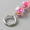 Beads in Beads Style Faceted Acrylic Chain Bag Straps PURS-WH0001-52E-2