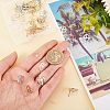 40Pcs 4 Colors 201 Stainless Steel Stud Earring Findings STAS-DC0009-82-3