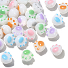 100Pcs Opaque Acrylic Beads OACR-CJ0001-31-1