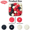 Rubberized Style Imitated Silicone Acrylic Beads MACR-PA0001-06B-05-2