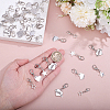 40Pcs 4 Styles Zinc Alloy Shoe Charms HJEW-ME0001-26-3