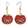Halloween Alloy Enamel Dangle Earrings FS-WGA3DAC-02-1