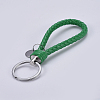 PU Leather Keychain Clasp Findings KEYC-I110-D02-2