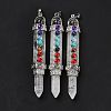 Chakra Theme Natural Quartz Crystal Big Pendants G-I322-06P-05-1
