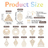 DIY Geometry Earring Making Kit DIY-TA0005-46-11