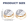 1Pair Zinc Alloy Stud Earrings for Women EJEW-LP0008-004-2