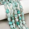 Natural Amazonite Nuggets Beads Strands X-G-J335-31A-1