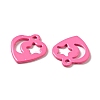 Spray Painted 201 Stainless Steel Charms STAS-G304-15D-2