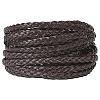 Flat PU Leather Braided Cord OCOR-WH0086-87B-04-1