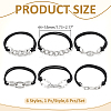 6Pcs 6 Styles Elastic Hair Ties OHAR-ME0001-16A-2