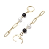 304 Stainless Steel Leverback Dangle Earrings for Women EJEW-JE06209-4