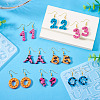 2Pcs Silicone Pendant Molds FIND-TA0006-22-8
