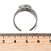 304 Stainless Steel Cuff Ring Components X-STAS-V012-01A-P-3