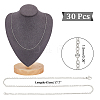 Unicraftale Classic Plain 304 Stainless Steel Mens Womens Cable Chain Necklaces STAS-UN0003-37P-4