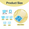 100Pcs 5 Colors Transparent Acrylic Beads TACR-TA0001-55B-4
