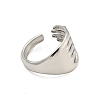 304 Stainless Steel Open Cuff Ring RJEW-C067-17P-3
