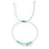 Bohemian Style Natural Green Aventurine Chips Braided Bead Bracelets for Women Men FC0503-3-2