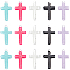 SUNNYCLUE 30Pcs 5 Colors Opaque Acrylic Pendants OACR-SC0001-35-1