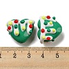 Hand Painted Acrylic with Enamel Beads MACR-D031-06G-3