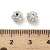 6mm Brass Crystal Rhinestone Beads KK-S519-01A-02S-3
