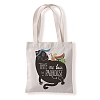 Cute Cat Printed Canvas Women's Tote Bags PW-WG7E628-07-1