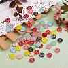 120Pcs 12 Colors Golden Plated Alloy Charms ENAM-SZ0001-64M-5