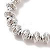Tibetan Style Bicone Alloy Bead Strands X-TIBEB-O007-14-RS-1
