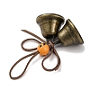 Halloween Iron Bell Hanging Ornaments HJEW-JM02432-4