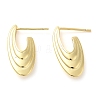 Rack Plating Brass Stud Earrings EJEW-C079-12G-1