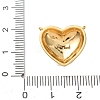 Valentine's Day Brass Micro Pave Clear Cubic Zirconia Pendants KK-C264-16A-G-3