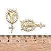 Brass Micro Pave Cubic Zirconia Pendants KK-Q006-53C-G-3