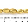 Electroplated Synthetic Non-magnetic Hematite Beads Strands G-P545-G03-8x12mm-5