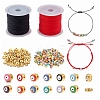 DIY Evil Eyes Braided Beadl Bracelets Making Kits DIY-PH0003-15-1