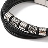 Braided Microfiber Leather Multi-strand Bracelets BJEW-B096-07D-2