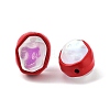 Spray Painted Alloy Bead PALLOY-H134-26B-2